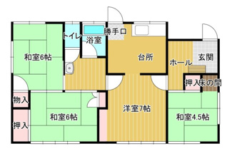 【間取り】 | 丸亀市土器町西4丁目売戸建