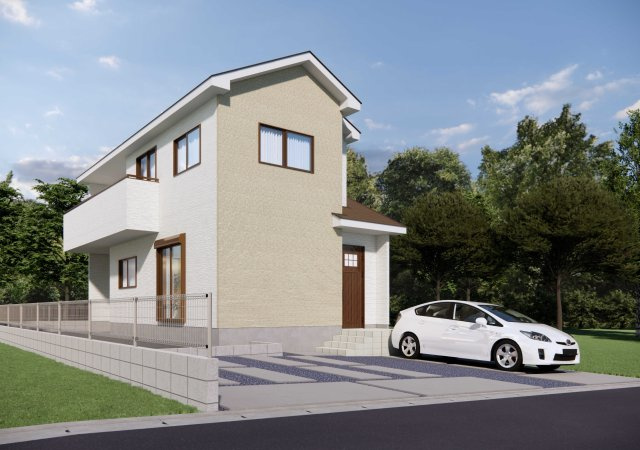 【完成予想図】 | 比企郡嵐山町むさし台3丁目　いろどりアイタウン　新築戸建　　全2棟　2号棟 | 2号棟