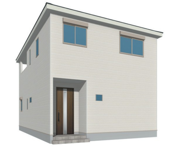 八女市本町新築建売の外観パース