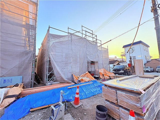 八女市本町新築建売の前面道路含む現地写真