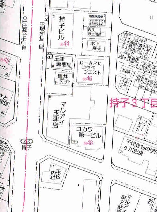 コカワ第一ビル１階の地図