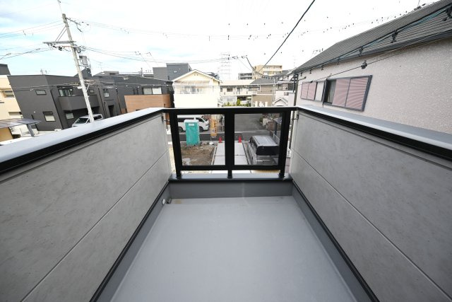 ハッピータウン尼崎田能4丁目のバルコニー