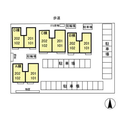 【区画図】 | アバンサール Ｄ