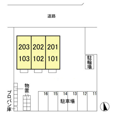 【区画図】 | メゾンベール Ⅱ