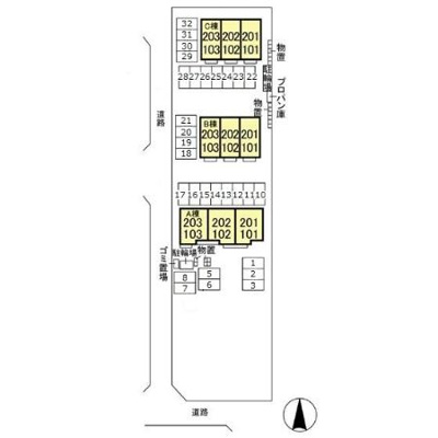 【区画図】 | エクレール下栗 Ｃ