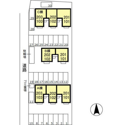 【区画図】 | メゾン･ド･クロシェット Ｃ