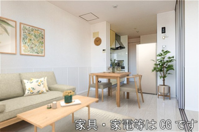 【ロビー】 | ルシール宝木 | LDK（※家具・家電等はCGです）