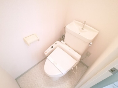 【トイレ】 | 第３明清ハイツ Ｂ | 温水洗浄暖房便座