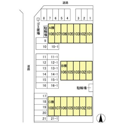【区画図】 | キューブタウン長田 Ｃ