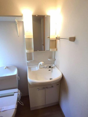 【独立洗面台】 | キューブタウン長田 Ｃ | 洗髪洗面化粧台