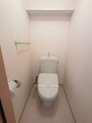 【トイレ】 | グリーン･リーフ下高間木 Ｃ | 温水暖房便座付きトイレ