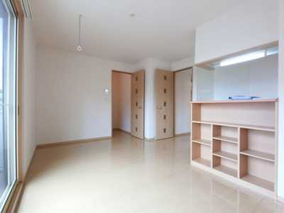 【収納】 | グリーン･リーフ下高間木 Ｃ | エアコン、室内物干し、収納棚付きLDK