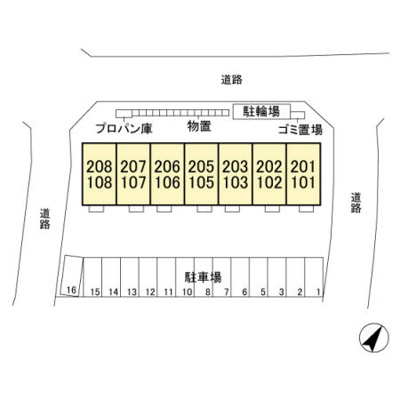 【区画図】 | フォーゲルテラス ブラウⅠ