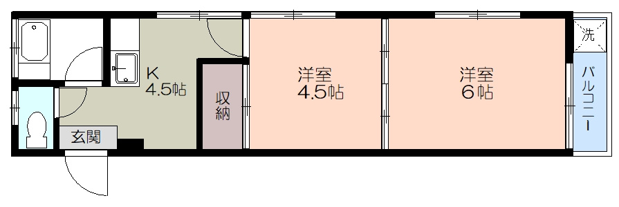 東映マンションの間取り|
