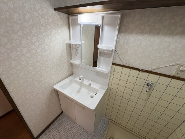 ラメール松江の洗面所