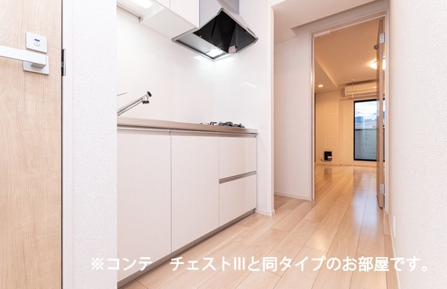 【賃貸アパート】グリーナブル若葉Ⅰのキッチン|きれいなキッチンです