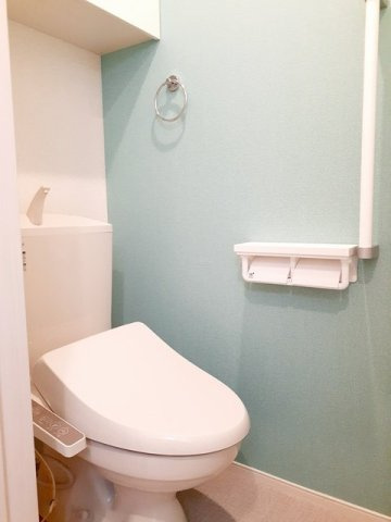 【賃貸アパート】ボヌールのトイレ|落ち着いたトイレです