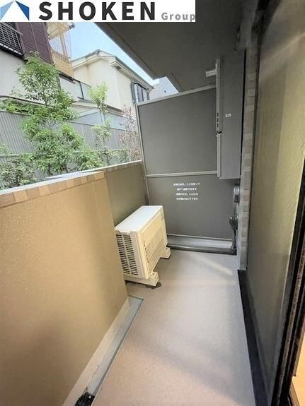 ルーブル西高島平のバルコニー