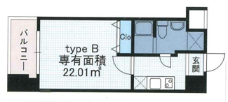【間取り】 | ＬＥＳ－ＣＨＡＭＰＳ深川 | 間取りです。