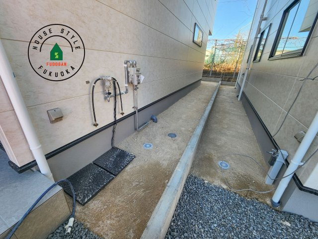 糟屋郡志免町片峰4丁目第4-2棟（1号棟）の庭|お庭で自由な時間を過ごせます。