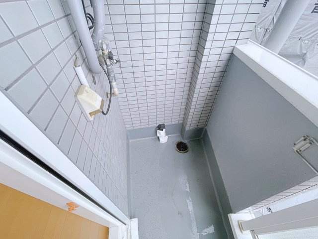 バルコニーに洗濯機を設置出来ます