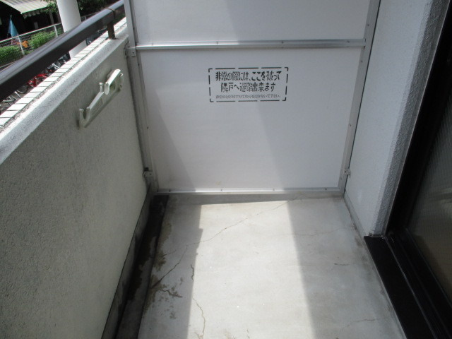 大きなバルコニーです