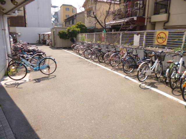 たくさん駐輪可能の駐輪場です