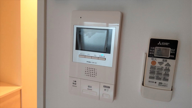 TVモニター付きなので来客時も安心です