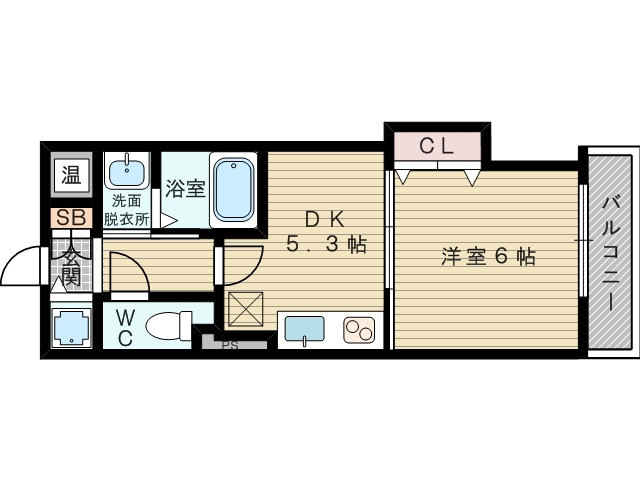 1ＤＫのお部屋です。