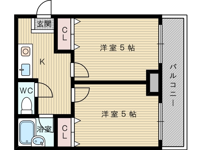 2Ｋのお部屋です