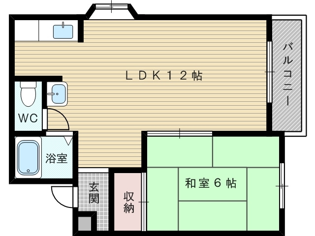 1ＬＤＫのお部屋です