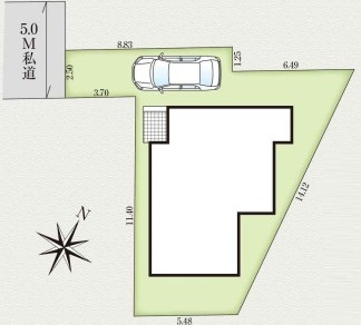 【区画図】 | 日野市西平山5丁目　仲介手数料無料