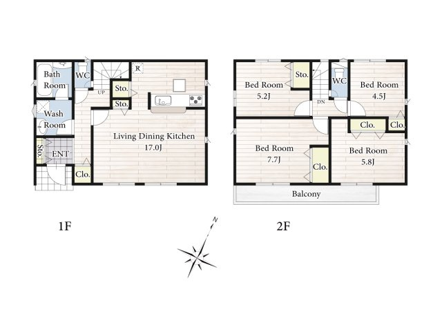 【間取り】 | リビングの大きな開口部は陽当たりの確保だけでなく、まとめ買いで大量のお買い物をした際や家具など大きな物を購入した際に便利です。