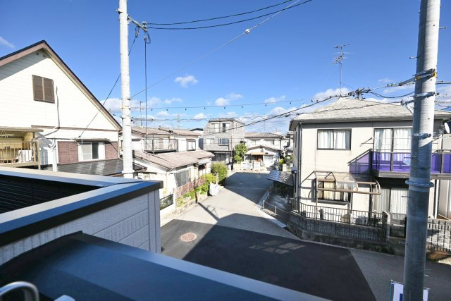 ファーストタウン大吹町新築一戸建て│3SLDK+並列駐車2台可の展望|バルコニーからの眺望です。