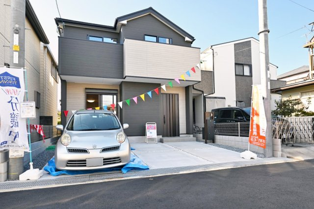 ファーストタウン大吹町新築一戸建て│3SLDK+並列駐車2台可の外観|見学をご希望の方はお気軽にお問い合わせください。