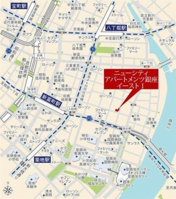 【地図】 | グランカーサ銀座イースト