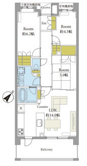 【間取り】 | アンビシャス久米川 | アンビシャス久米川