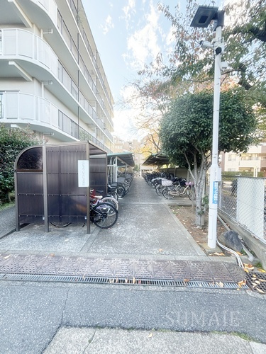田端スカイハイツのその他共用部分|自転車置場です