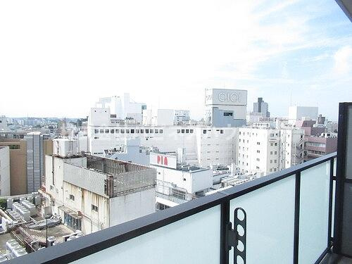 ライオンズタワー柏の展望|バルコニーからの眺望　※同タイプ別部屋2023年7月撮影