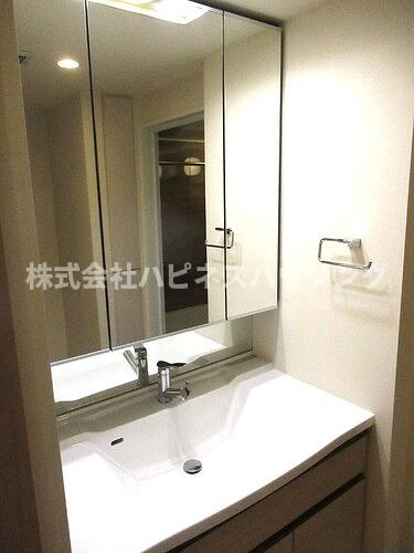ライオンズタワー柏の洗面所|洗面化粧台　※同タイプ別部屋2023年7月撮影