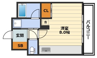 ジオエント梅田北リバーフロントの間取り