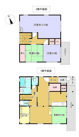 米子市旗ヶ崎7丁目　中古住宅の間取り