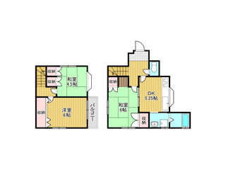 【間取り】 | 熊取町久保戸建