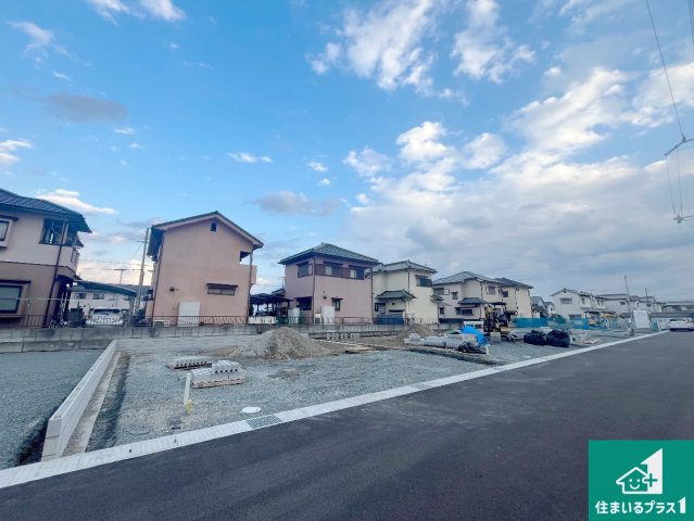 姫路市勝原区山戸　第3期　新築一戸建ての外観|周辺は落ち着いた街並みの住宅地！子育てがしやすい住環境です！まだ未完成ですが、現地でしかわからない事もございます。是非一度ご覧ください。