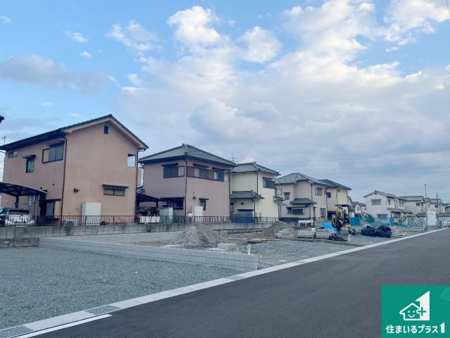 姫路市勝原区山戸　第3期　新築一戸建ての外観|周辺は落ち着いた街並みの住宅地！子育てがしやすい住環境です！まだ未完成ですが、現地でしかわからない事もございます。是非一度ご覧ください。