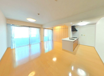 【居間・リビング】 | ル・グランデ住吉南 | CGによる家具等を消去したイメージ画像です。