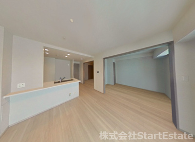 【居間・リビング】 | プレサンスロジェ住之江レジデンス | CGで家具や小物を消去したイメージ画像になります。