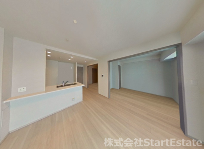 【居間・リビング】 | プレサンスロジェ住之江レジデンス | CGで家具や小物を消去したイメージ画像になります。