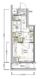 【間取り】 | ブライズ西大井 | ブライズ西大井