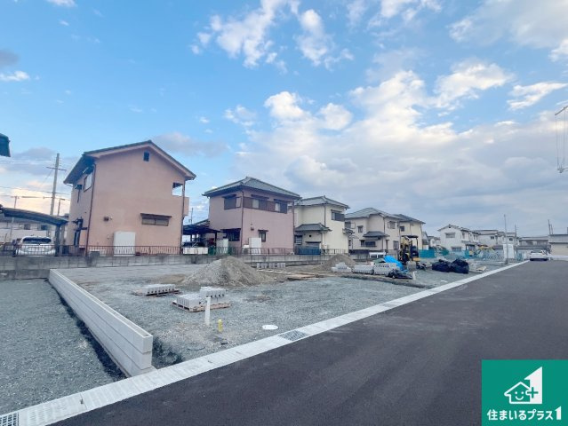 姫路市勝原区山戸　第3期　新築一戸建ての外観|周辺は落ち着いた街並みの住宅地！子育てがしやすい住環境です！まだ未完成ですが、現地でしかわからない事もございます。是非一度ご覧ください。